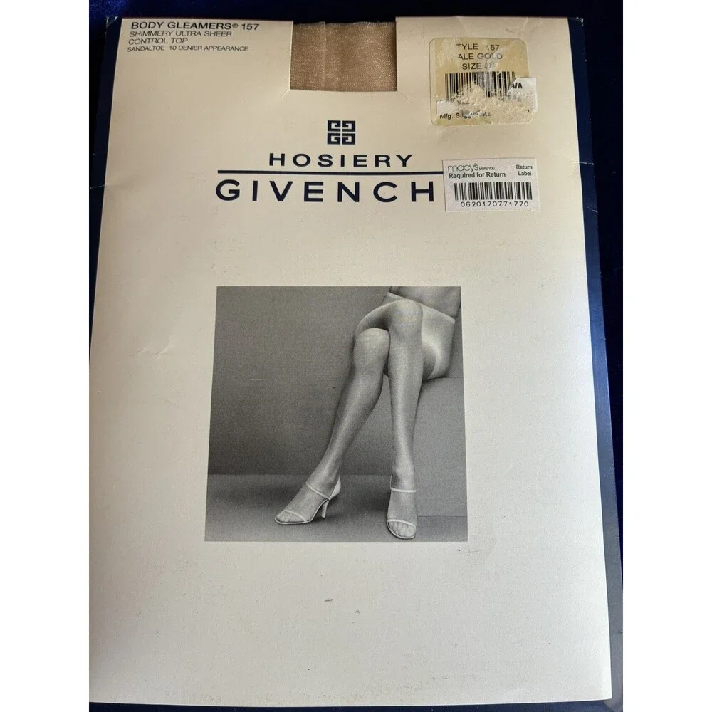 Givenchy Body Smoothers shimmery ultra sheer pale gold control top Size D